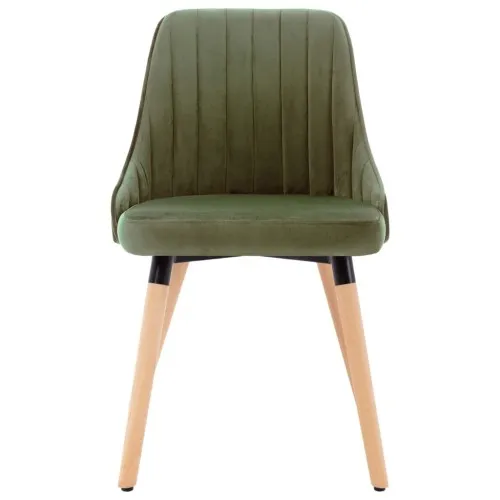 323055  Dining Chairs 2 pcs Light Green Velvet ➤ топ цена ➤ sorbe.bg