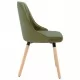 323055  Dining Chairs 2 pcs Light Green Velvet