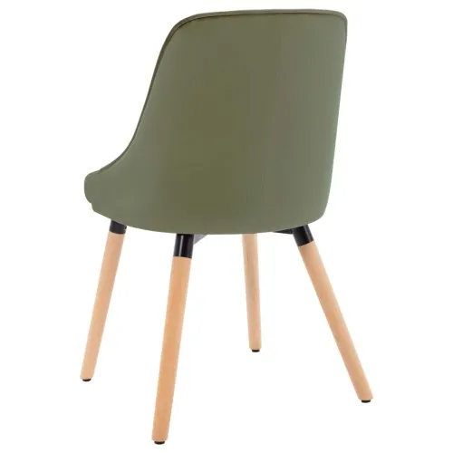 323055  Dining Chairs 2 pcs Light Green Velvet ➤ топ цена ➤ sorbe.bg