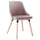 323056  Dining Chairs 2 pcs Pink Velvet