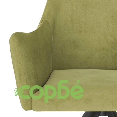 Трапезни столове, 2 бр, светлозелени, кадифе ➤ топ цена ➤ sorbe.bg
