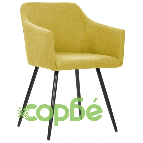 323098  Dining Chairs 2 pcs Green Fabric ➤ топ цена ➤ sorbe.bg