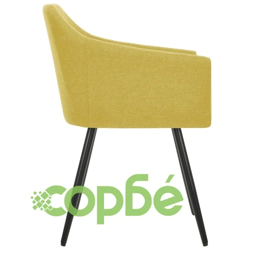 323098  Dining Chairs 2 pcs Green Fabric ➤ топ цена ➤ sorbe.bg