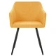 323100  Dining Chairs 2 pcs Yellow Fabric