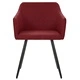 323101  Dining Chairs 2 pcs Wine Red Fabric