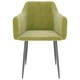 Трапезни столове, 2 бр, светлозелени, кадифе