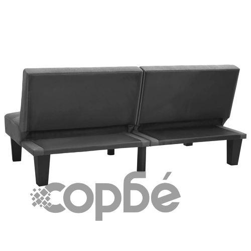 Разтегателен диван, светлосив, текстил ➤ топ цена ➤ sorbe.bg