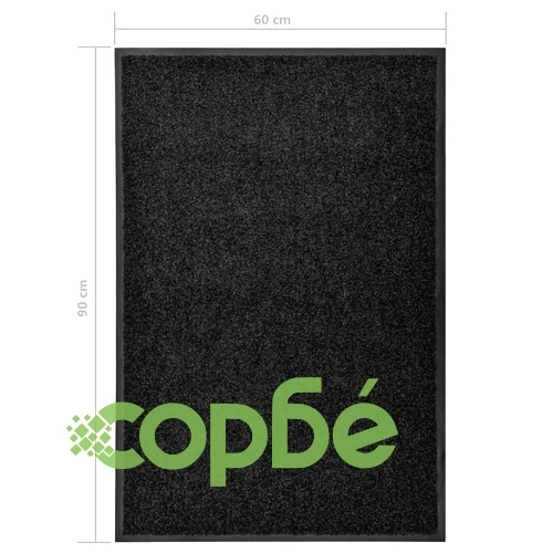 Перима изтривалка, черна, 60x90 см ➤ топ цена ➤ sorbe.bg
