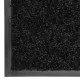 Перима изтривалка, черна, 90x120 см