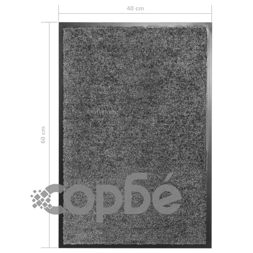 Перима изтривалка, антрацит, 40x60 см ➤ топ цена ➤ sorbe.bg
