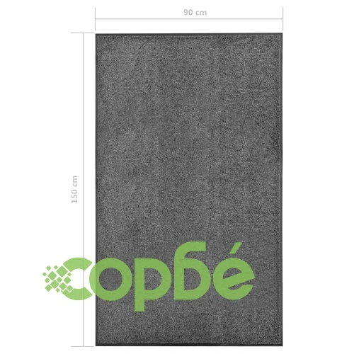 Перима изтривалка, антрацит, 90x150 см ➤ топ цена ➤ sorbe.bg
