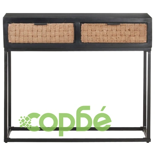 Конзолна маса, 90x35x76 см, мангово дърво масив ➤ топ цена ➤ sorbe.bg