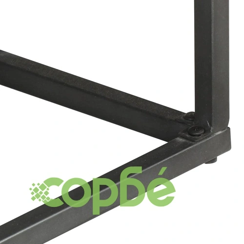 Бюфет, сив, 100x30x70 cм, акациево дърво масив ➤ топ цена ➤ sorbe.bg