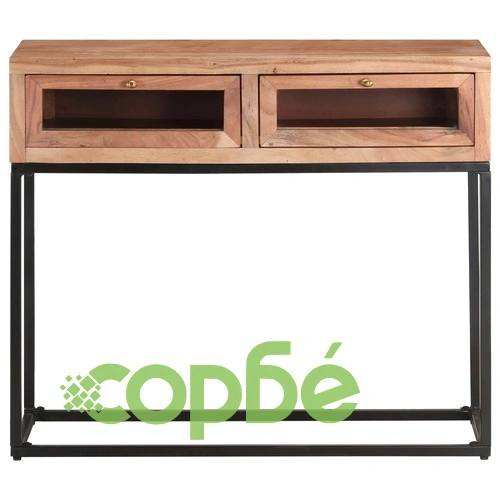 Конзолна маса, 90x35x76 cм, акация масив  ➤ топ цена ➤ sorbe.bg