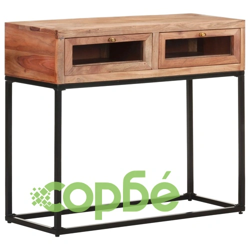Конзолна маса, 90x35x76 cм, акация масив  ➤ топ цена ➤ sorbe.bg