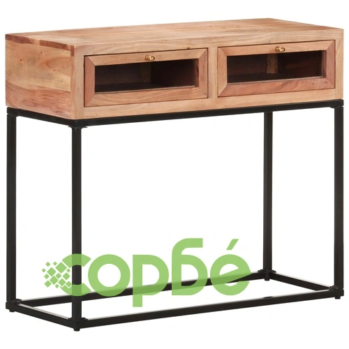 Конзолна маса, 90x35x76 cм, акация масив  ➤ топ цена ➤ sorbe.bg
