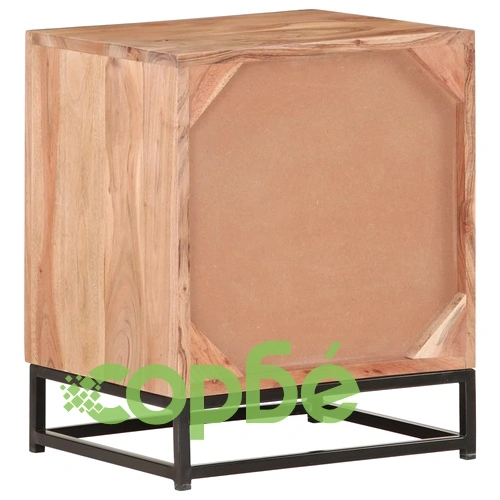 Нощно шкафче, 40х30х50 см, акациево дърво масив ➤ топ цена ➤ sorbe.bg