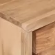 ТВ шкаф, 120x30x42 см, акациево дърво масив с живи ръбове