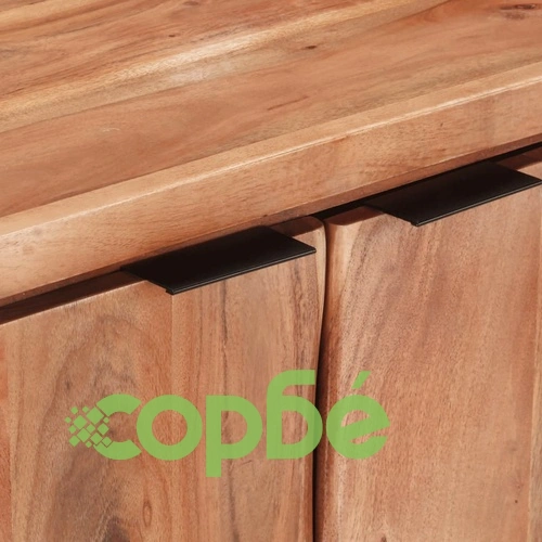 Бюфет, 60x36x76 см, акациево дърво масив с живи ръбове ➤ топ цена ➤ sorbe.bg