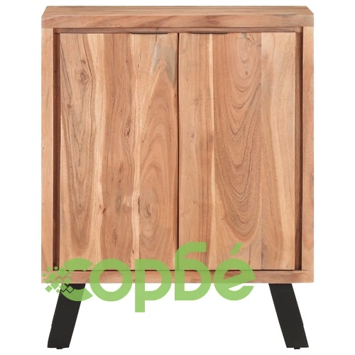 Бюфет, 60x36x76 см, акациево дърво масив с живи ръбове ➤ топ цена ➤ sorbe.bg