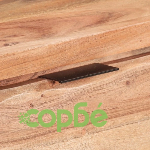 Конзолна маса, 100x35x76 cм, акация масив с живи ръбове ➤ топ цена ➤ sorbe.bg