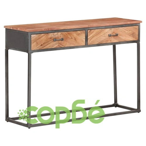 Конзолна маса, 110x35x75 см, акациево дърво масив ➤ топ цена ➤ sorbe.bg