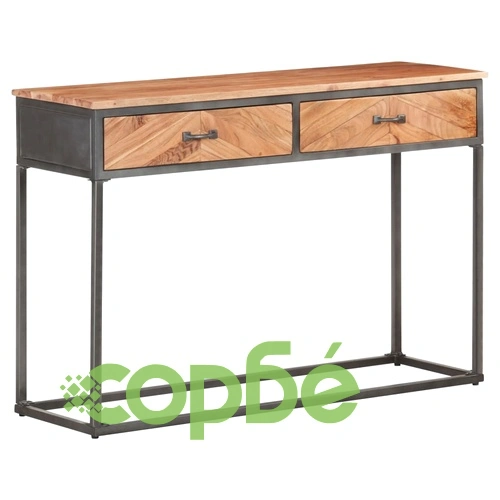 Конзолна маса, 110x35x75 см, акациево дърво масив ➤ топ цена ➤ sorbe.bg