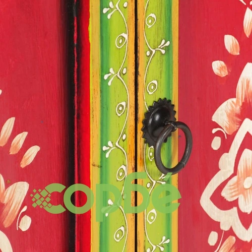 Ръчно декориран шкаф, 60x30x75 см, мангово дърво масив ➤ топ цена ➤ sorbe.bg