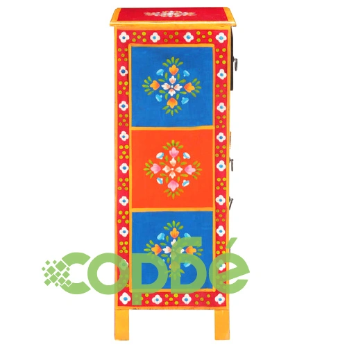 Ръчно декориран шкаф, 60x30x75 см, мангово дърво масив ➤ топ цена ➤ sorbe.bg