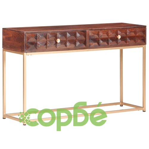 Конзолна маса, 122x36x75 cм, манго масив ➤ топ цена ➤ sorbe.bg