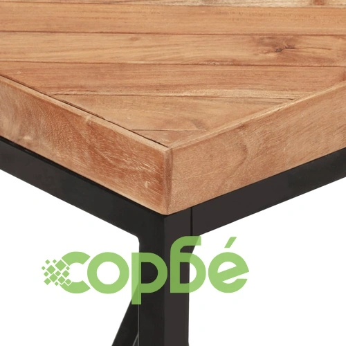 Трапезна маса, 120x60x76 см, акациево и мангово дърво масив ➤ топ цена ➤ sorbe.bg