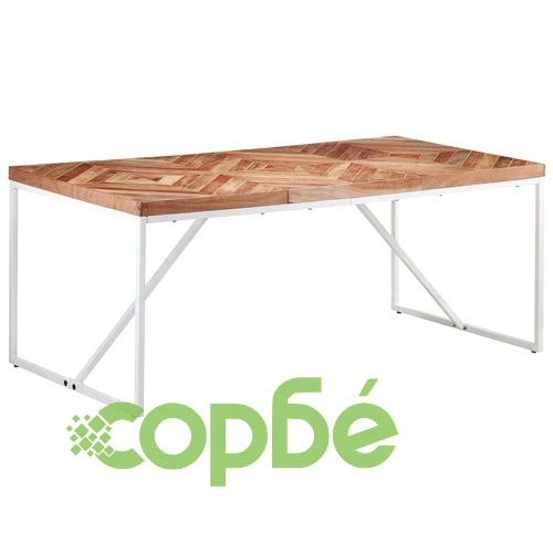 Трапезна маса, 180x90x76 cм, акация и манго масив ➤ топ цена ➤ sorbe.bg