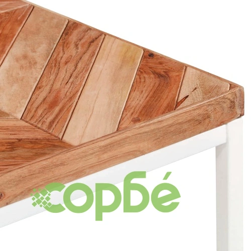 Трапезна маса, 200x90x76 см, акациево и мангово дърво масив ➤ топ цена ➤ sorbe.bg