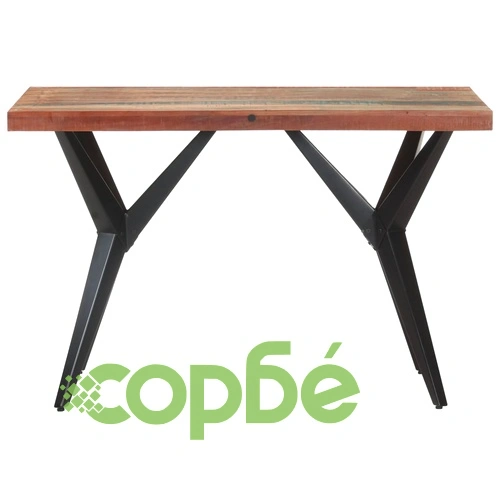 Трапезна маса, 120x60x76 см, регенерирано дърво масив ➤ топ цена ➤ sorbe.bg