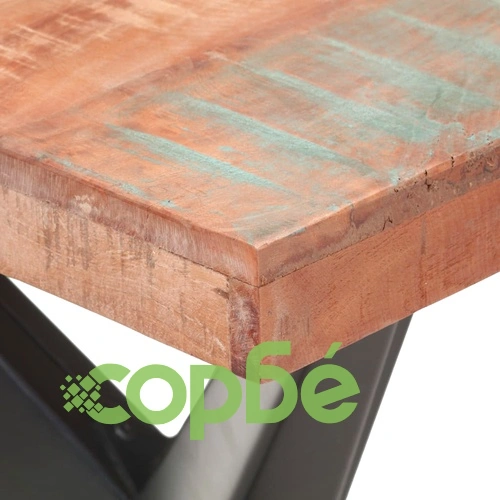 Трапезна маса, 120x60x76 см, регенерирано дърво масив ➤ топ цена ➤ sorbe.bg