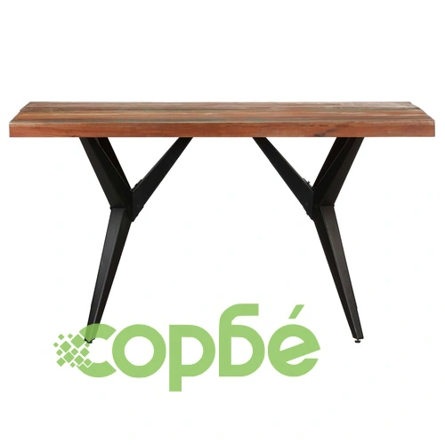 Трапезна маса, 140x70x76 см, регенерирано дърво масив ➤ топ цена ➤ sorbe.bg