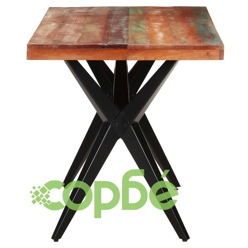 Трапезна маса, 140x70x76 см, регенерирано дърво масив ➤ топ цена ➤ sorbe.bg