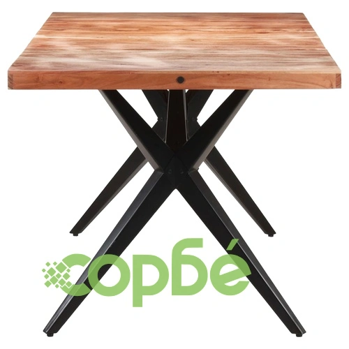 Трапезна маса, 160x80x76 см, акациево дърво масив ➤ топ цена ➤ sorbe.bg