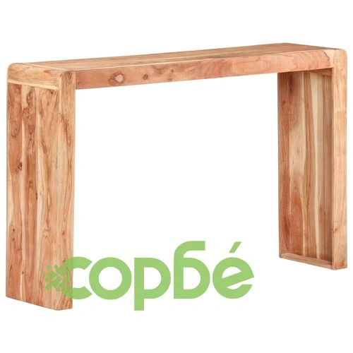 Конзолна маса, 120x30x76 cм, акациево дърво масив ➤ топ цена ➤ sorbe.bg