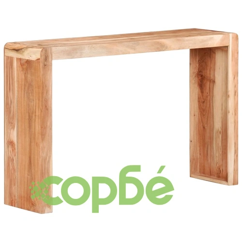 Конзолна маса, 120x30x76 cм, акациево дърво масив ➤ топ цена ➤ sorbe.bg