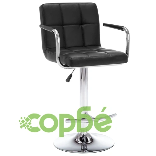 Бар табуретки, 2 бр, черни, изкуствена кожа ➤ топ цена ➤ sorbe.bg