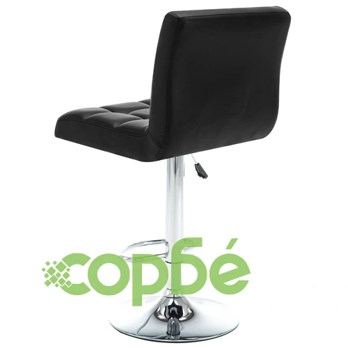 Бар табуретки, 2 бр, черни, изкуствена кожа ➤ топ цена ➤ sorbe.bg