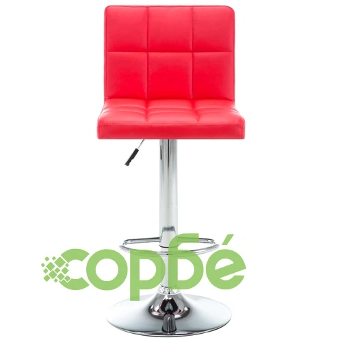 Бар табуретки, 2 бр, червени, изкуствена кожа ➤ топ цена ➤ sorbe.bg