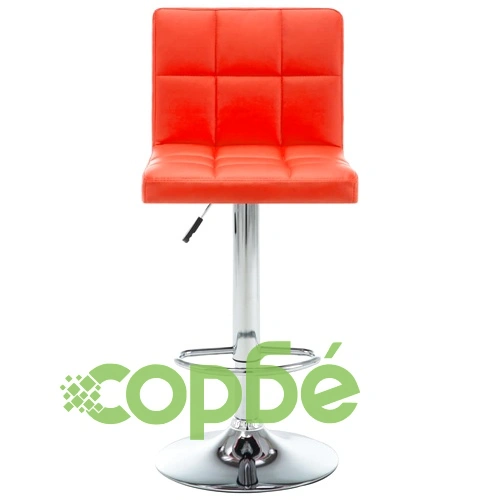 Бар табуретки, 2 бр, оранжеви, изкуствена кожа ➤ топ цена ➤ sorbe.bg