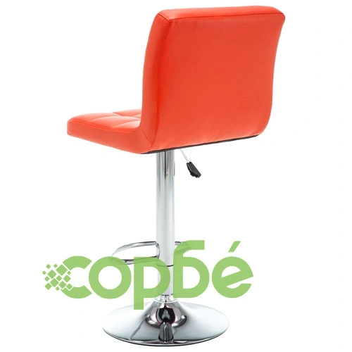 Бар табуретки, 2 бр, оранжеви, изкуствена кожа ➤ топ цена ➤ sorbe.bg