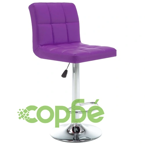 Бар табуретки, 2 бр, лилави, изкуствена кожа ➤ топ цена ➤ sorbe.bg