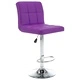 Бар табуретки, 2 бр, лилави, изкуствена кожа