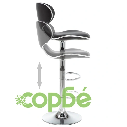 Бар табуретки, 2 бр, черни, изкуствена кожа ➤ топ цена ➤ sorbe.bg