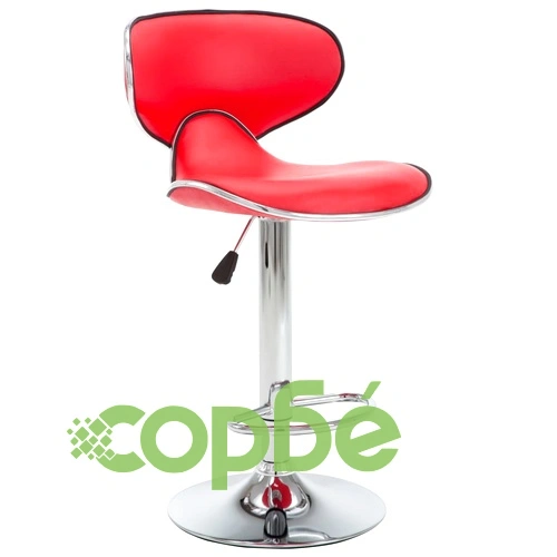 323645  Bar Stools 2 pcs Red Faux Leather ➤ топ цена ➤ sorbe.bg