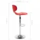 323645  Bar Stools 2 pcs Red Faux Leather